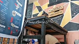 i fuck my horny petite girlfriend doggystyle in public restaurant