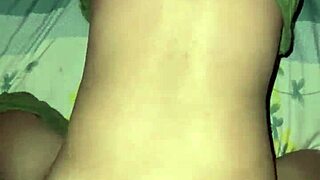 chubby shaved pussy takes full anal pounding