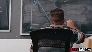 oh damn horny teachers fuck naughty colleague after he jerked off in classroom like crazy