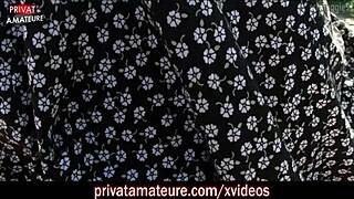 German blonde amateurs fuck hard in outdoor public creampie session