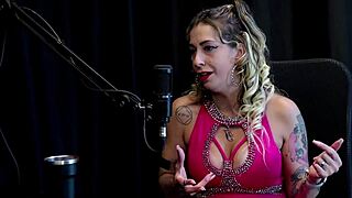 julia fontanelli's sheer red lingerie gangbang fetish with bank robber client