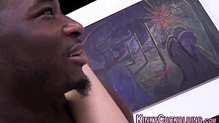 Blonde cuckold wife dominates bbc ride humiliating old hubby!