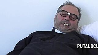 😍 Busty student Quetzal gulps down Father Damian's full load from Putalocura 💦