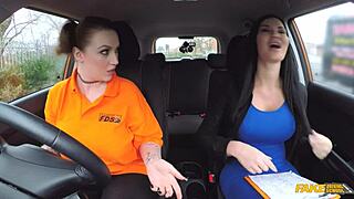 Ex-Prisoner Huge Tits Lesbian Lick with Jasmine Jae