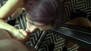 My hot teacher wife's POV deepthroat cum-covered home visit