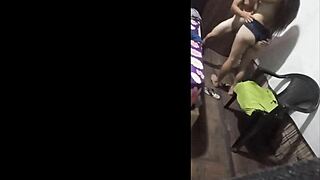 hidden cam catches neighbor's monster cock doggystyling my bent over milf wife