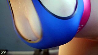 animated babe takes standing doggystyle in wild threesome