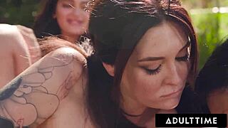 adult time naughty lesbians charlotte sins aaliyah love candice dare lick in public park orgy