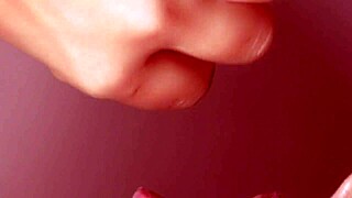 a japanese stepmom sneaks peek at son's porn close-up blowjob cum