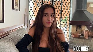 Skinny Brazilian 18yo Deepthroats Monster Cock in First POV Casting