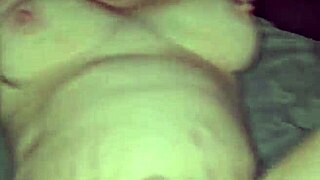 bbw preggo cougar takes deep creampie tit bounce orgasm