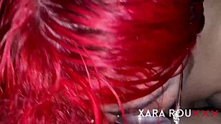 MI HIJASTRO SUCKS MILK FROM MY HUGE LACTATING TITS!