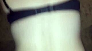 horny blonde wife takes anal on the sofa at home