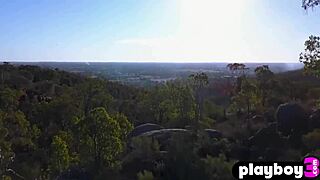 Sexy Bubble Butt Milf Miluniel Louis Strips Naked Outdoors