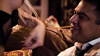 Ariel x shemale gulps big dick before hardcore anal destruction