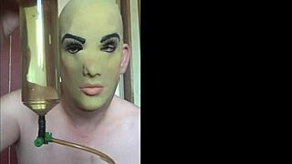 bisexual masked piss lover BEGS for your hot swallow humiliation closeup