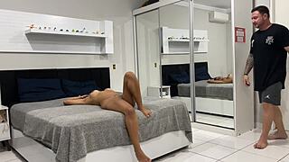 hey hubby showering naked bed slut wife craves latina pounding