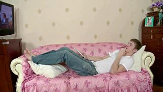 boss's cute indian teen daughter rides rough to cum covered orgasm