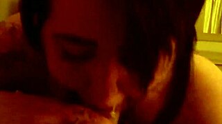 My emo friend teen deepthroats my cock homemade blowjob sucking hard