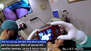 Patient blasts nurse blaire celeste with jizz during backstage hospital deepthroat