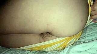 whoops, hijastra drops panties and we fuck with dress on