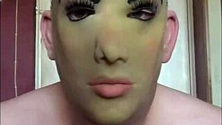 bisexual masked piss lover BEGS for your hot swallow humiliation closeup