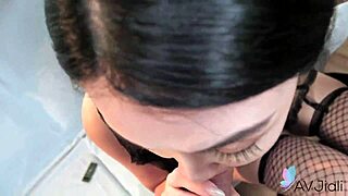 a busty chinese babe in lingerie rocks a wild threesome 🔥🍑😏