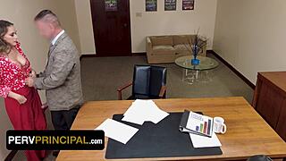 soccer mom sucks principals monster cock to save stepson from school expulsion