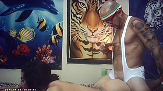 Skinny glasses model screams as italian machine pounds her shaved pussy!