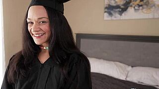 Step-dad, does your girl next door crave that grad gift creampie ride?