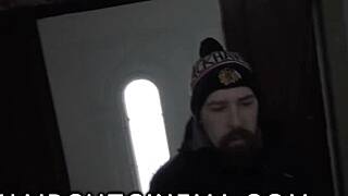 Shaved sub bound in cinema femdom domination haircut spanking fetish control