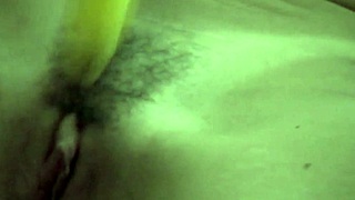 Babe Sucks Banana Like A Horny Slut!