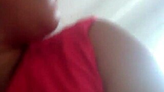 femdom amazon sucks nipple while riding small cock hubby