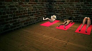 let's hit the girls gym for some steamy workout fun