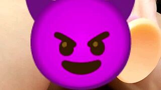 testing miranielt huge dragon dildo deep in my pussy