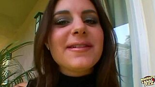 hey, this horny brunette bombshell joins masked lesbians to fuck one guy hard 😈