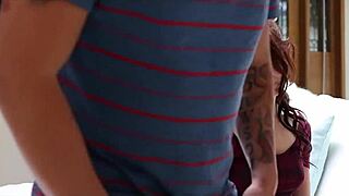 hot stepsis takes stepbro's cock deep in her ass 😈🔥