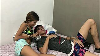 stepsis sneaks into room begging for hard fuck full story tan lines