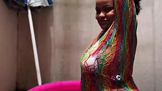 curvy bbw does yoga poolside then farts huge ass?