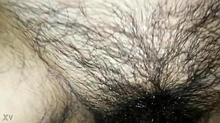 fat hairy pussy bent over for deep doggystyle pounding