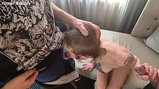 ROSA ROSEBUD'S PISS DRINKING SLUT GULPS POV DOUBLE BLOWJOBS!