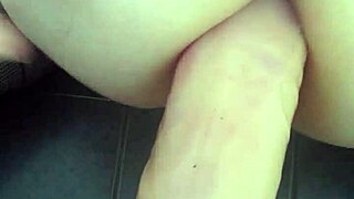 ass stretched wide open by massive dildo