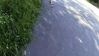 skinny teen endures extreme prague public nudity interview