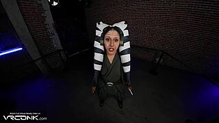 Ahsoka Cosplay Blows and Rides Anakin's Huge Cock