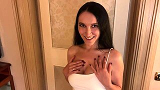 Fucking this hot brothel whore doggystyle in front of mirror