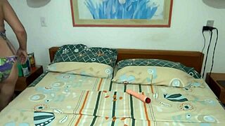 I masturbate fully on beach watching stepmom beg my cum