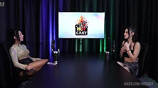 Deborah Andrade and Vitória Beatriz's hottest lingerie massage interview