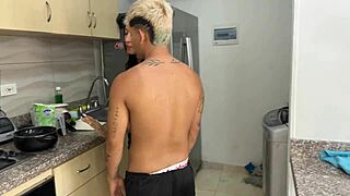 hermanastra why fuck me now with padrastros here in kitchen amateur