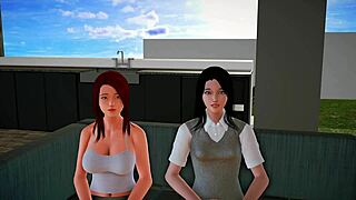 ok so yvonne watches me fuck curvy hentai teen sandra in sexy outfit part 50