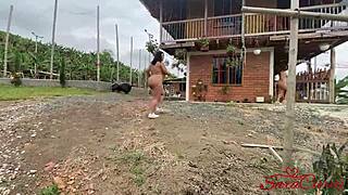 me and my stepdaughter getting naughty flashing in the supermarket